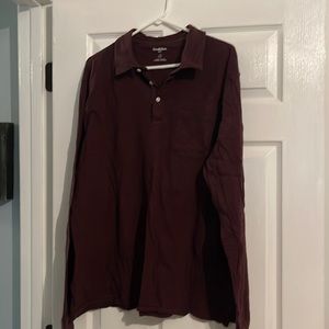Men's Goodfellow & Co Long Sleeved Polo Tee